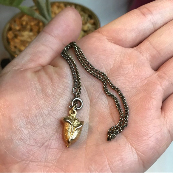 Gold Tint Rose Charm Bracelet - Picture 4 of 5